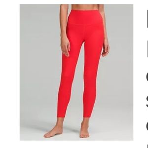 lululemon Align High-Rise Pant 25” Carnation Red Size 4